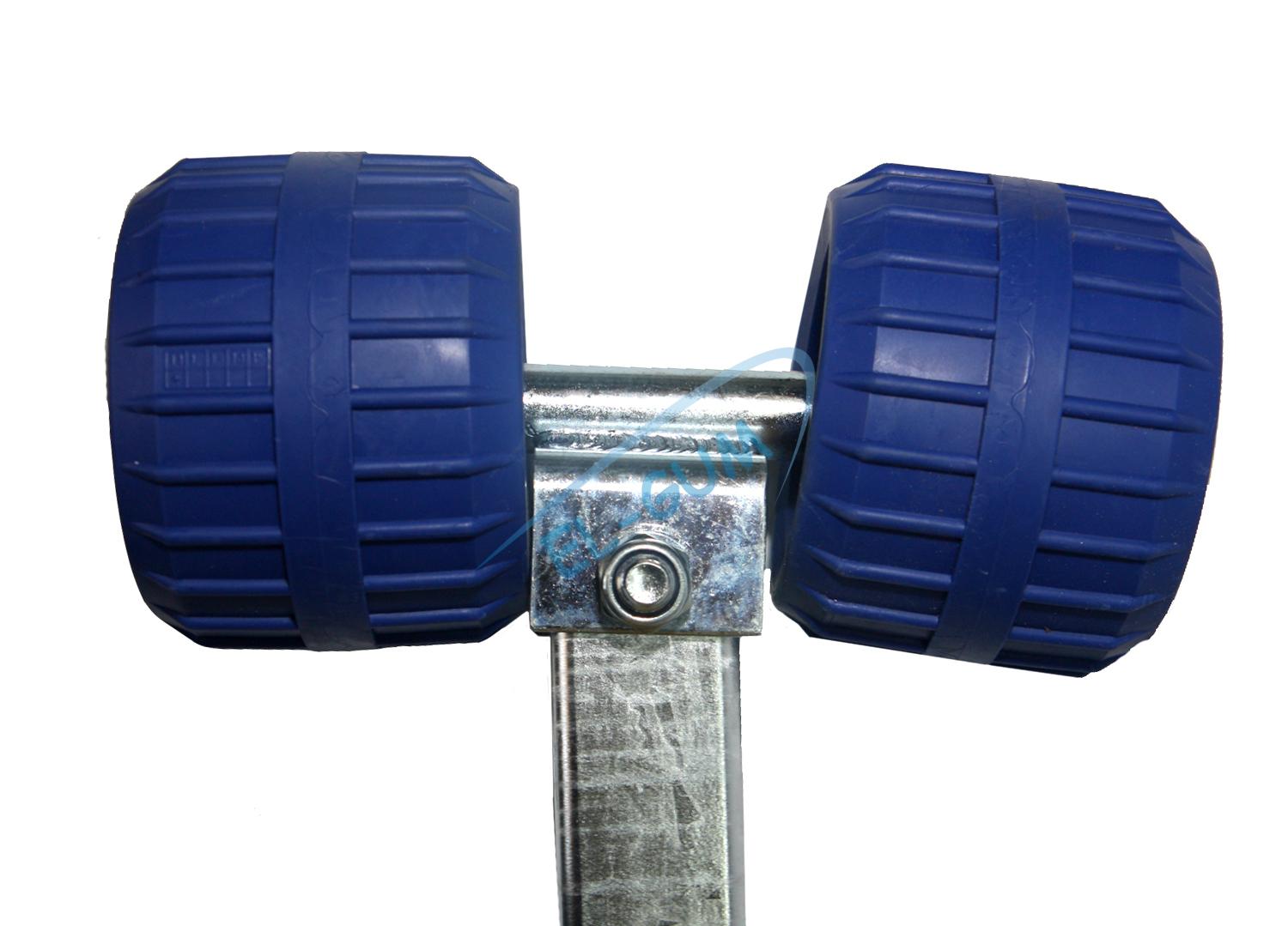 Zestaw Podpora rolkowa TW-1/L1- wysokość całkowita 385 mm – kolor niebieski